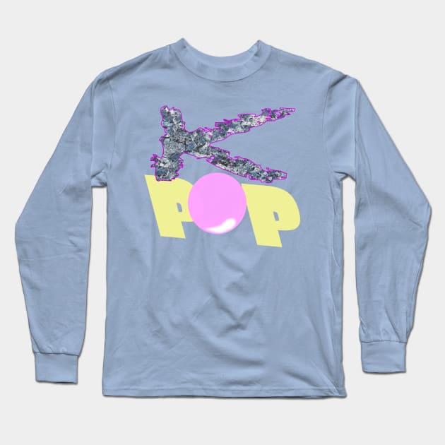 K Popped Long Sleeve T-Shirt by Ace13creations